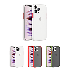 iPhone 14 Pro Max Hard PC Rear / Soft TPU Colorful Border Case