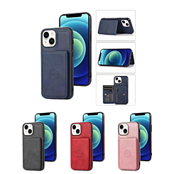 iPhone 15 Leather Pocket Wallet Case