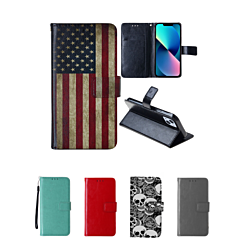 iPhone 15 Leather Wallet Case with Card Slot