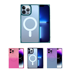 iPhone 15 Pro Dual Color Square Case with Wireless Charging