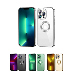 iPhone 15 Pro Shiny Wireless Charging Clear Case