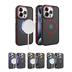 iPhone 15 Pro Slim Non-Slip Translucent Matte Wireless Charging Case