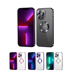 iPhone 15 Shiny Wireless Charging Clear Case