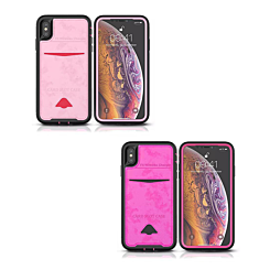 iPhone 8P / 7P / 6sP / 6P Leather Card Slots Wallet 2in Hybrid Case