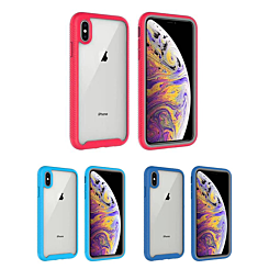 iPhone 8P / 7P 3 in1 Transparent Clear Slim Hybrid Bumper Phone Case