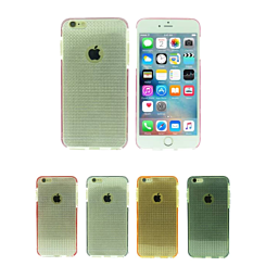 iPhone 8P / 7P Diamond Pattern Transparent Silicone