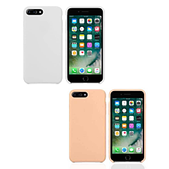 iPhone 8P / 7P Soft Leather Silicone Case