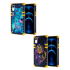 iPhone XR Acrylic Mirror Shiny Scratchproof Square Case with Ring