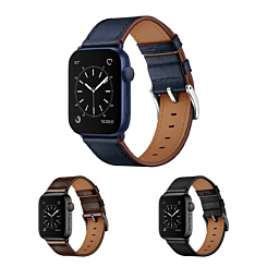 iWatch (38/40/41mm) Shiny Genuine Leather Band