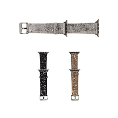 iWatch (38/40/41mm) Bling Silicone Glitter Sport Women Band