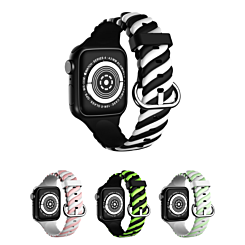 iWatch (38/40/41mm) Braided Colorful Silicone Band