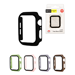 iWatch 38mm Hard PC Bumper Case with Tempered Glass