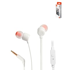 JBL Tune 110 Wired In-Ear Headphones - WHITE (Only Ground Shipping)
