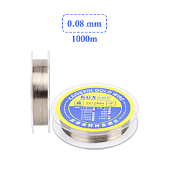 Kaigexin Molybdenum Gold Screen Cutting Steel Wire (0.08mm X 1000M)