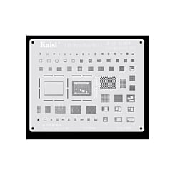 Purchase the Kaisi A15 2D BGA Reballing Stencil CPU IC Chip Soldering Net for iPhone 13 Mini 13 13P 13PM Series A15 Not Returnable.
