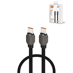 LDNIO PD LC211C USSB C-C Fast Charging Data Cable (3ft) (65W) (GRAY) (Only Ground Shipping)