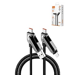 LDNIO LC25 4in1 USB C+A to C+L Charging Data Cable (100W) (5ft) (Only Ground Shipping)