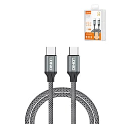 LDNIO LC441 USB C-C Charging Cable (GRAY) (6ft) (65W) (Only Ground Shipping)