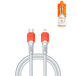 LDNIO LC601 USB C-L Non-MFI Charging Cable (ORANGE) (6ft) (30W) (Only Ground Shipping)