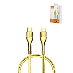 LDNIO LC652c USB C-C Fast Charging Cable (3ft) (100W) (GOLD) (Only Ground Shipping)