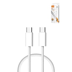 LDNIO LC901c USB C-C Fast Charging Cable (WHITE) (3ft) (65W) (Only Ground Shipping)