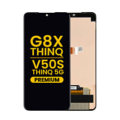 LCD Assembly without Frame for LG G8X ThinQ / V50S ThinQ 5G (BLACK) (Premium)