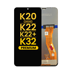 LCD Assembly without Frame for LG K20 (2020) / K22 / K22 Plus (K220) / K32 (BLACK) (Premium)