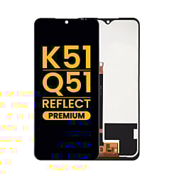 LCD Assembly without Frame for LG K51 / Q51 / Reflect (BLACK) (Premium)