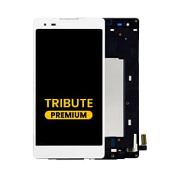 LCD Assembly with Frame for LG Tribute (LS676) (WHITE) (Premium)