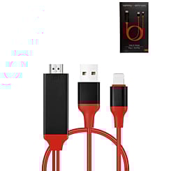 Display 2in1 Cable for HDMI & USB-A / L (HDTV / Charging & Data) (3ft) (Only Ground Shipping)