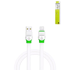 LDNIO LS33 USB A-L Non-MFI Charging Cable (WHITE) (6ft) (12W) (Only Ground Shipping)