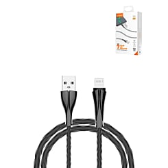 LDNIO LS461 USB A-L Non-MFI 7 Color Fast Charging Cable (GRAY) (6ft) (12W) (Only Ground Shipping)