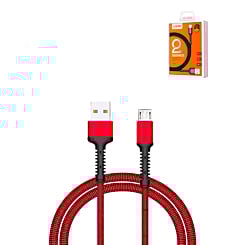 LDNIO LS64 USB A-M Braided Charging Data Cable (RED) (6ft) (12W) (Only Ground Shipping)