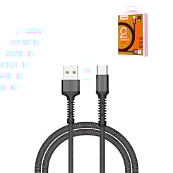 LDNIO LS64 USB A-C Braided Charging Data Cable (GRAY) (6ft) (12W) (Only Ground Shipping)