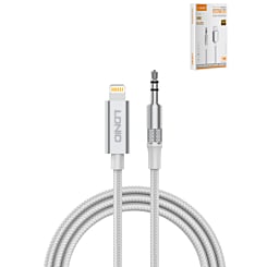 LDNIO LSY81i Lightning to AUX Audio Adapter (3ft) (WHITE) (Only Ground Shipping)