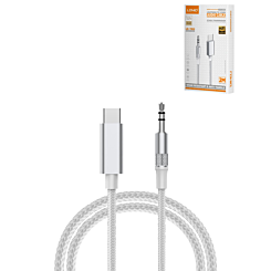 LDNIO LSY82c USB-C to AUX Audio Adapter (6ft) (WHITE) (Only Ground Shipping)