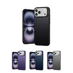 Luxury Carbon Fiber Textured Case for iPhone 17 Pro (Only Ground Shipping)