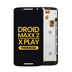 LCD Assembly with Frame for Motorola Droid Maxx 2 (XT1565) / Moto X Play (XT1561) (BLACK) (Premium)