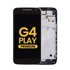 LCD Assembly with Frame for Motorola Moto G4 Play (XT1601 / 1062 / 1603 / 1604 / 1607 / 1609) (BLACK) (Premium)