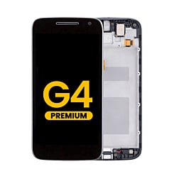 LCD Assembly with Frame for Motorola Moto G4 (XT1625) (BLACK) (Premium)