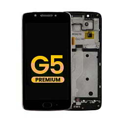 LCD Assembly with Frame for Motorola Moto G5 (XT1670) (BLACK) (Premium)