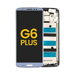 LCD Assembly with Frame for Motorola Moto G6 Plus (XT1926) (BLUE) (Premium)