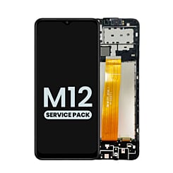 LCD Assembly with Frame for Galaxy M12 (M127 / 2021) (Service Pack)