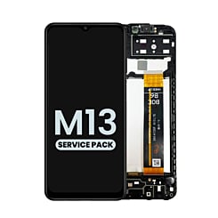 LCD Assembly with Frame for Galaxy M13 4G (M135 / 2022) (Service Pack)