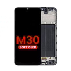 OLED Assembly with Frame for Galaxy M30 (M305) (Aftermarket OLED)