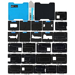 Stock up on the MaAnt 0.12mm Motherboard Middle Layer BGA Reballing Stencil Platform Set for iPhone X to 15 Pro Max.