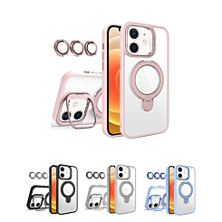 Magnetic Clear Case with 2 Kickstand & Camera Lens for iPhone 11 (Only Ground Shipping)