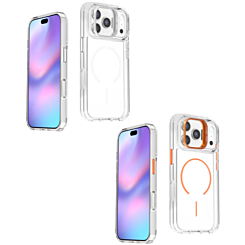 Magnetic Clear Case with Camera Kickstand for iPhone 17 Pro Max (Only Ground Shipping)