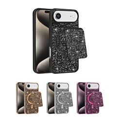 Magnetic Diamond Dual Layer Protection Case with Magnetic Card Slot for iPhone Air (Only Ground Shipping)