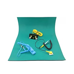 30x40cm Green Desktop Anti Static ESD Grounding Mat + Cord + Wrist Strap + Ground (Only Ground Shipping)
